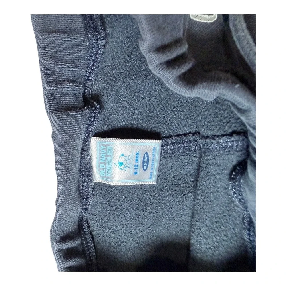Old Navy Gymboree Outfit Kids 6-12M Moose Lodge Shirt Grey Joggers Sweatpants - Picture 4 of 14